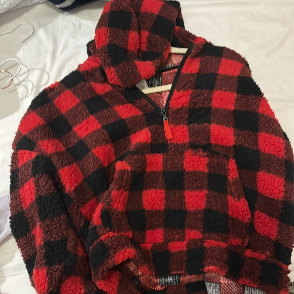 Zip up crew neck